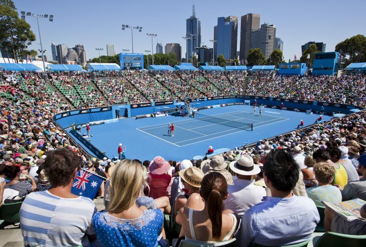 维多利亚州，墨尔本，澳大利亚网球公开赛 © 维多利亚州旅游局版权所有