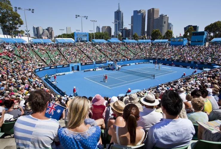 维多利亚州，墨尔本，澳大利亚网球公开赛 © 维多利亚州旅游局，格雷格 · 埃尔姆斯版权所有
