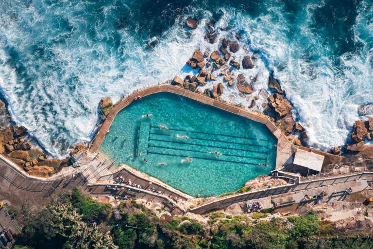 新南威尔士州，悉尼，布朗特海滩，布朗特浴场 © 澳大利亚旅游局版权所有