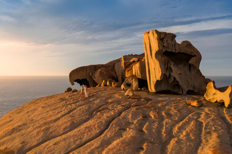 南澳大利亚州，袋鼠岛，神奇岩石© 南澳大利亚旅游局版权所有