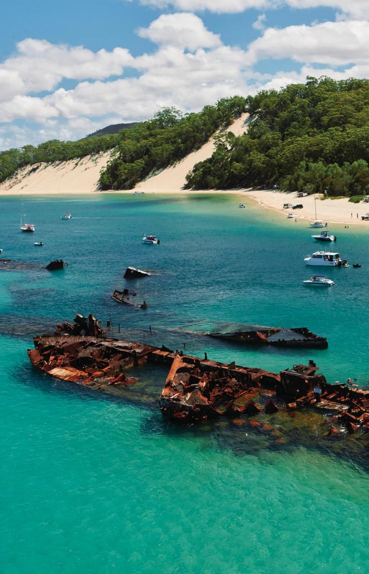 昆士兰州，摩顿岛，天阁露玛沉船遗址 © 昆士兰州旅游及活动推广局版权所有