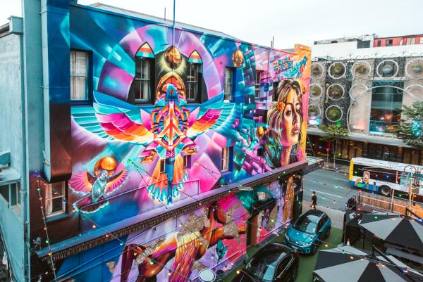 昆士兰州，布里斯班街头艺术节 © BSAF，Aimee Catt 版权所有