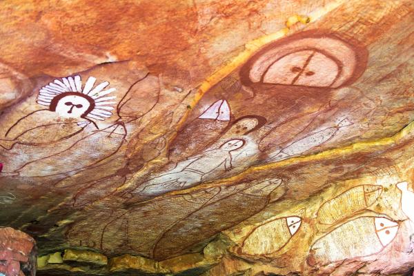 西澳大利亚州，金伯利，万第纳原住民岩画艺术 © Garry Norris Photography 版权所有