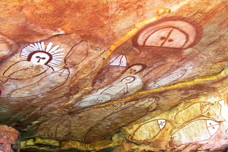 西澳大利亚州，金伯利，万第纳原住民岩画艺术 © Garry Norris Photography 版权所有