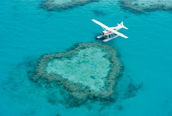 昆士兰州，心形礁，圣灵群岛航空公司水上飞机 © 圣灵群岛航空公司水上飞机版权所有