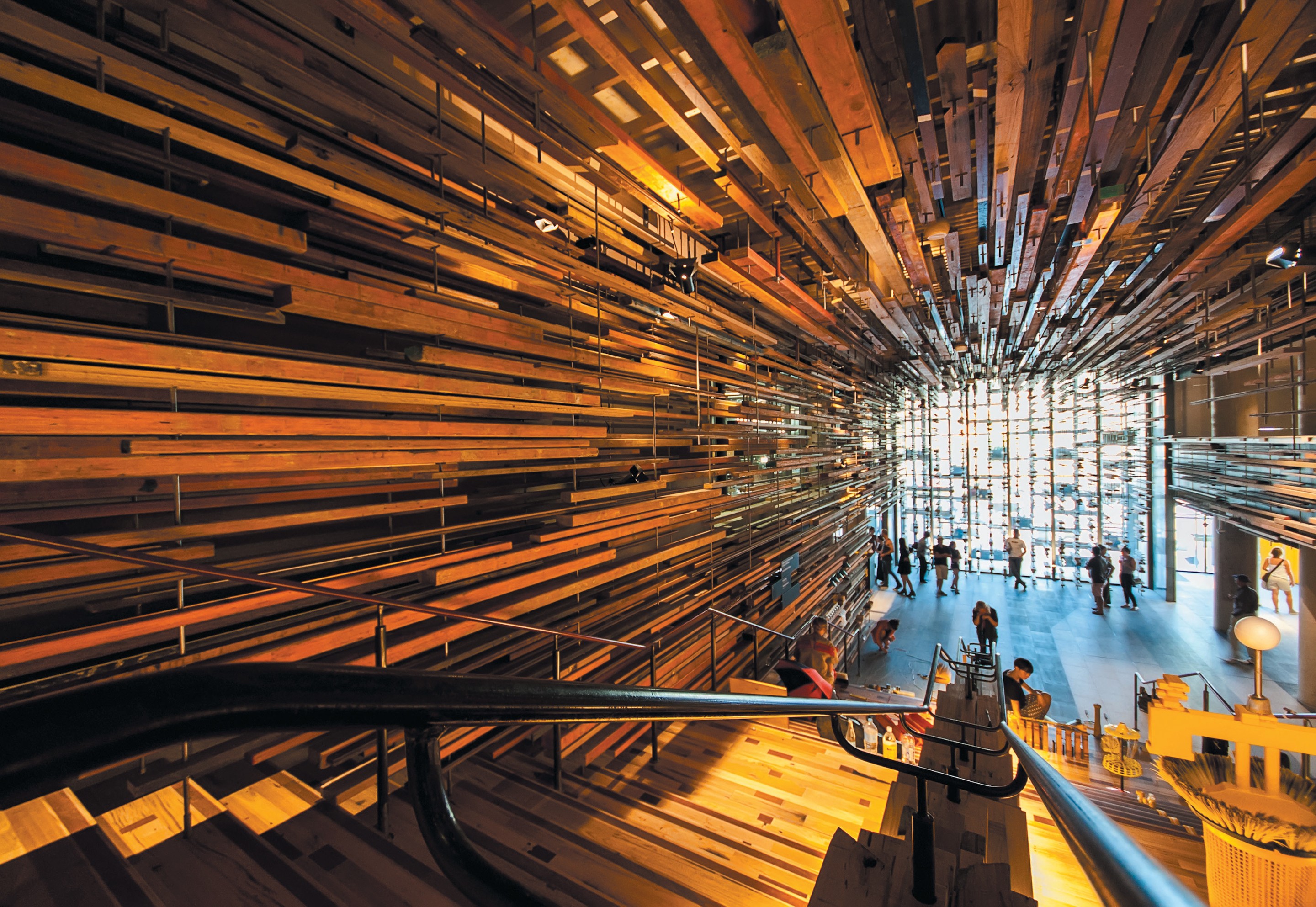  堪培拉 Ovolo Nishi 酒店的大楼梯 © 堪培拉观光局版权所有