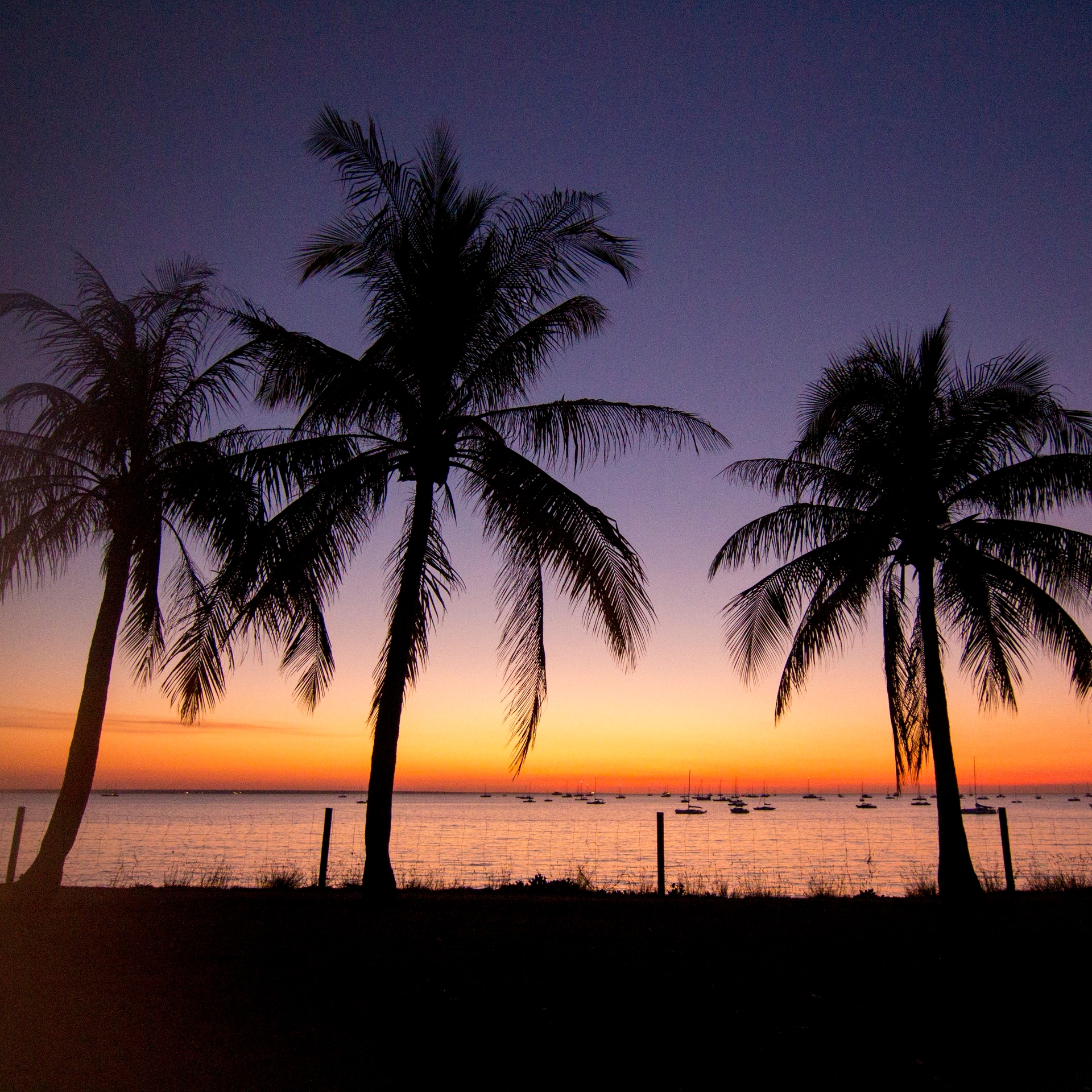 达尔文的海滩日落景象 © 澳大利亚旅游局/澳洲航空公司版权所有