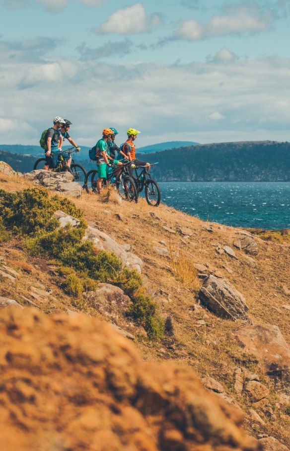 塔斯马尼亚州，玛莉亚岛国家公园，山地自行车骑行 © Flow Mountain Bike 版权所有