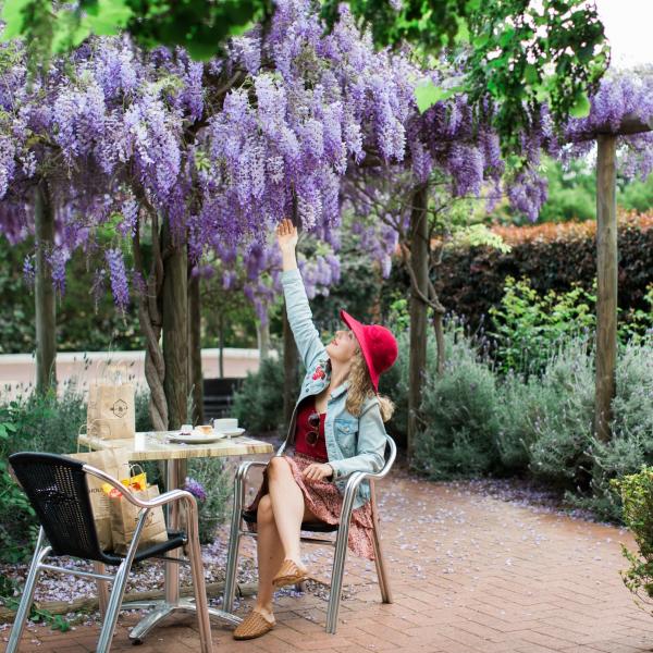 天鹅谷蜂蜜和蜜酒之家酒庄的 The Sticky Spoon 咖啡馆 © Monica Defendi Photography 版权所有