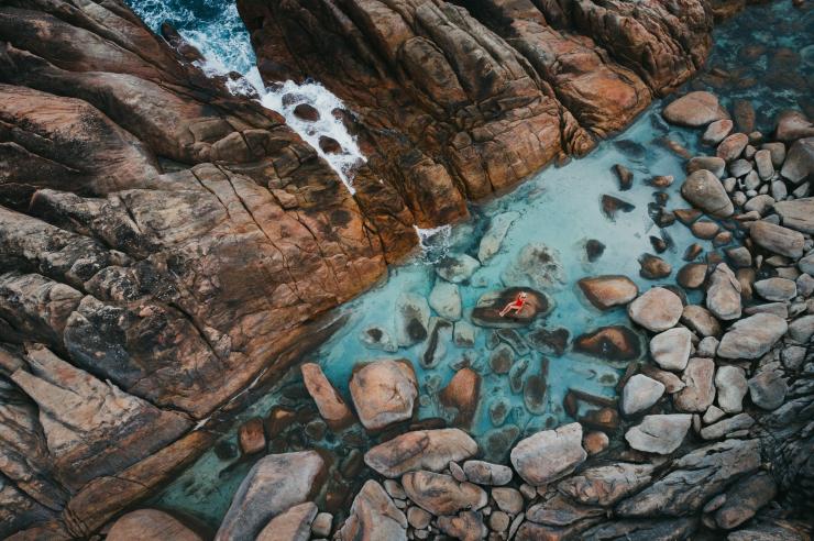 西澳大利亚州，玛格丽特河，亚林加普海角，吉度天然温泉 © Jarrad Seng /西澳大利亚州旅游局版权所有