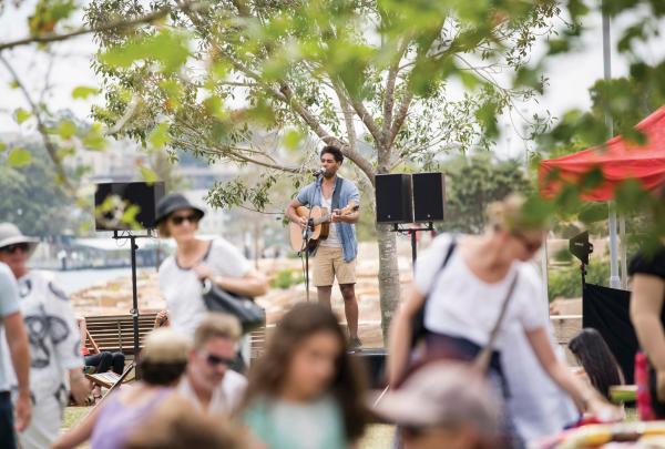 新南威尔士州，悉尼，巴兰加鲁，布莱克集市 © Barangaroo Delivery Authority，Ken Leanfore 版权所有