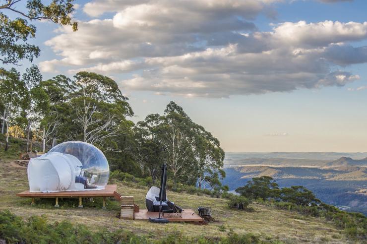 新南威尔士州，玛吉地区卡佩特雷，泡泡帐篷 © Australian Traveller 版权所有