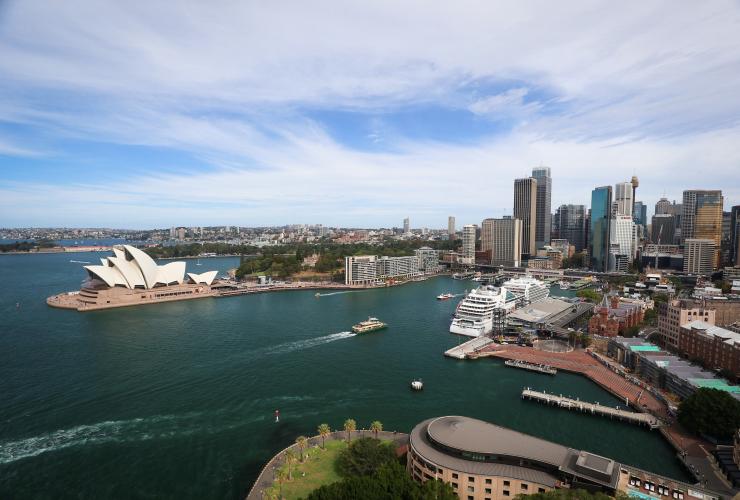 新南威尔士州，悉尼，悉尼海港大桥，高塔瞭望台 © Ashlea Wheeler 版权所有