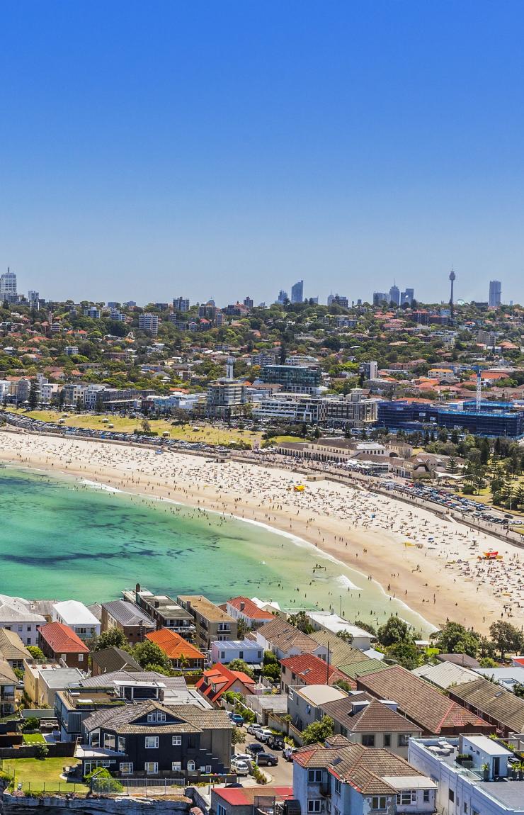 空中俯瞰悉尼邦迪海滩 © 新南威尔士州旅游局，Hamilton Lund 版权所有