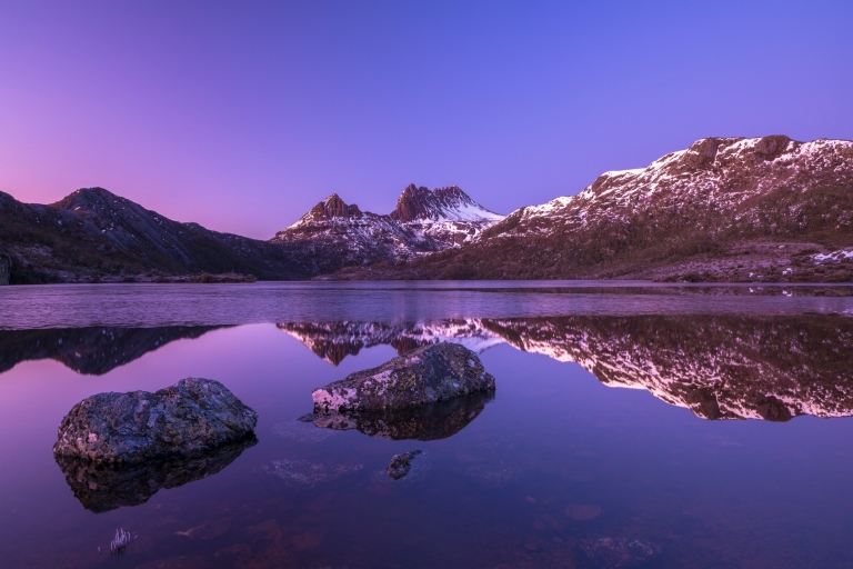 塔斯马尼亚州，摇篮山-圣克莱尔湖国家公园，摇篮山 © Pierre Destribats 版权所有