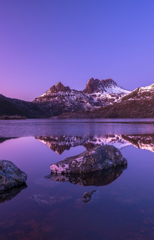 塔斯马尼亚州，摇篮山-圣克莱尔湖国家公园，摇篮山 © Pierre Destribats 版权所有