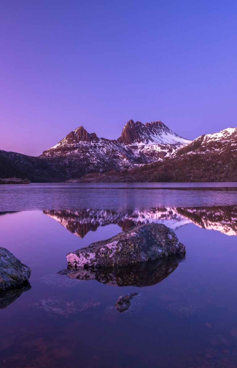 塔斯马尼亚州，摇篮山-圣克莱尔湖国家公园，摇篮山 © Pierre Destribats 版权所有