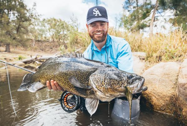 新南威尔士州，墨累河真鲈 © Aussie Fly Fisher 版权所有