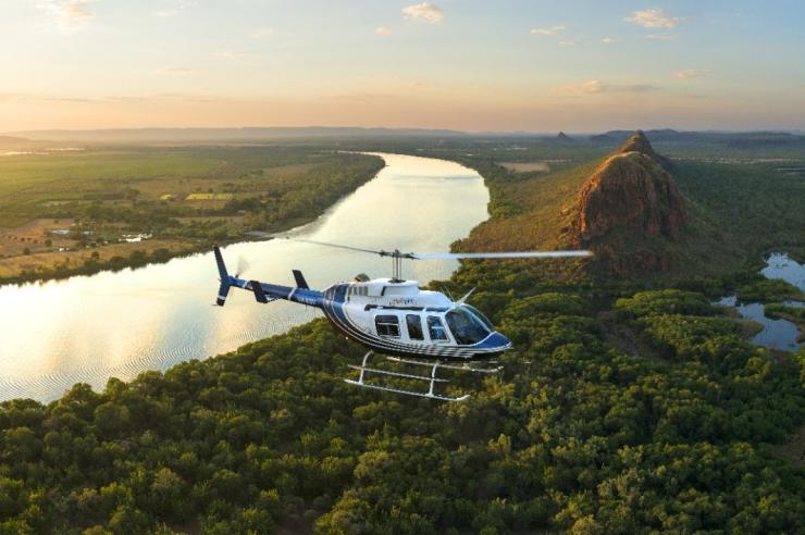 西澳大利亚州，金伯利，直升机垂钓冒险活动，HeliSpirit © HeliSpirit 版权所有