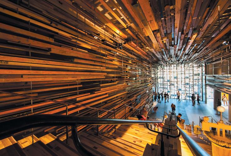 堪培拉 Ovolo Nishi 酒店内部的楼梯 © 堪培拉观光局版权所有 堪培拉 Ovolo Nishi 酒店内部的楼梯 © 堪培拉观光局版权所有