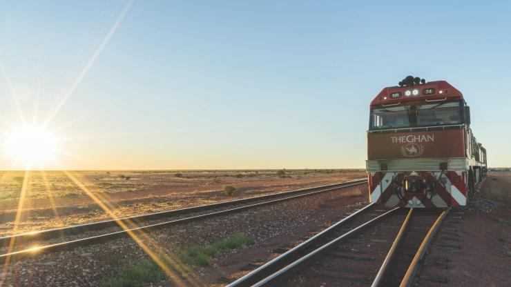 南澳大利亚，阿德莱德，"甘号"列车。© 大南方铁路公司版权所有