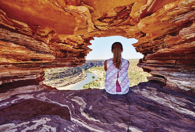 西澳大利亚州，卡尔巴里国家公园，自然之窗 © 西澳大利亚州旅游局版权所有