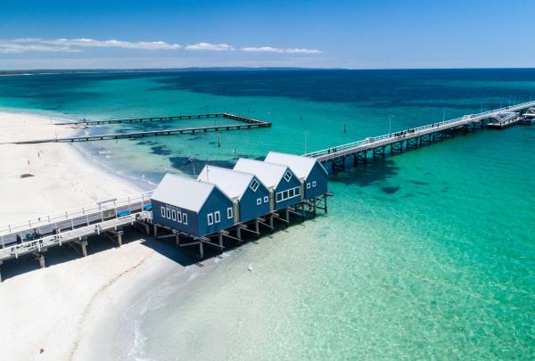 西澳大利亚州，巴瑟尔顿，巴瑟尔顿栈桥 © 西澳大利亚州旅游局版权所有