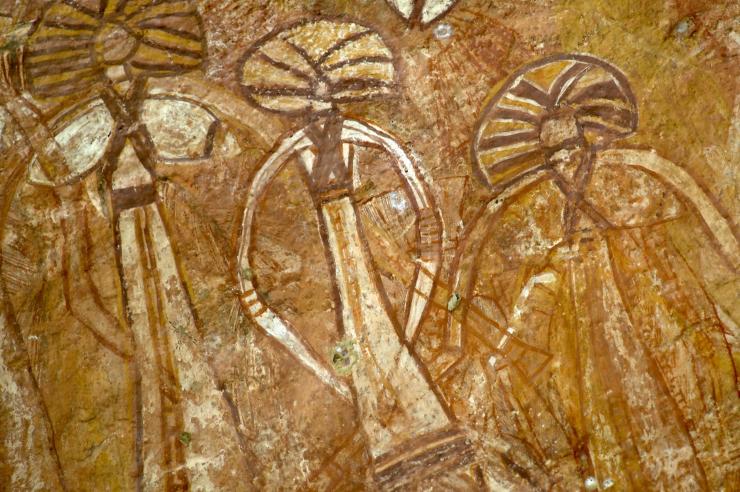 卡卡杜国家公园内诺兰基岩的原住民岩画艺术 © 北领地旅游局/Peter Eve 版权所有