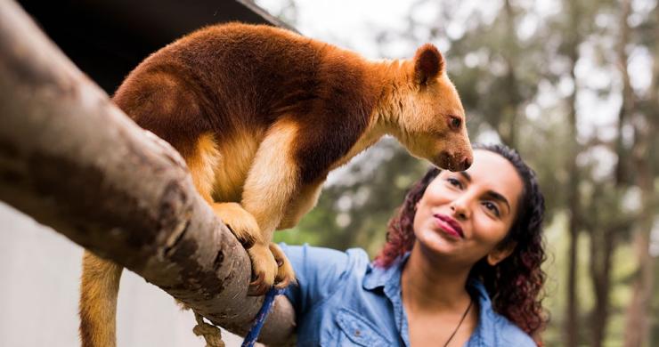 澳大利亚首都领地堪培拉国家动物园的一位女士 © 堪培拉国家动物园版权所有