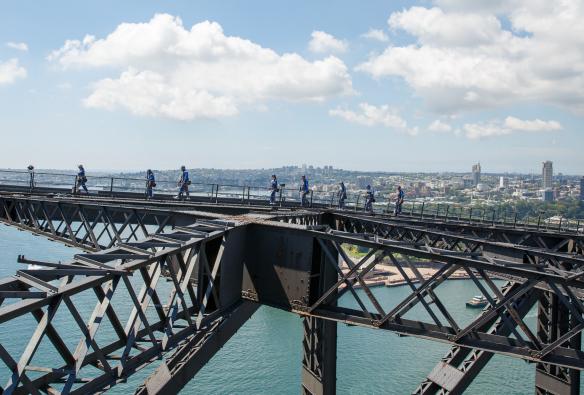新南威尔士州，悉尼，The Burrawa Climb © BridgeClimb 版权所有