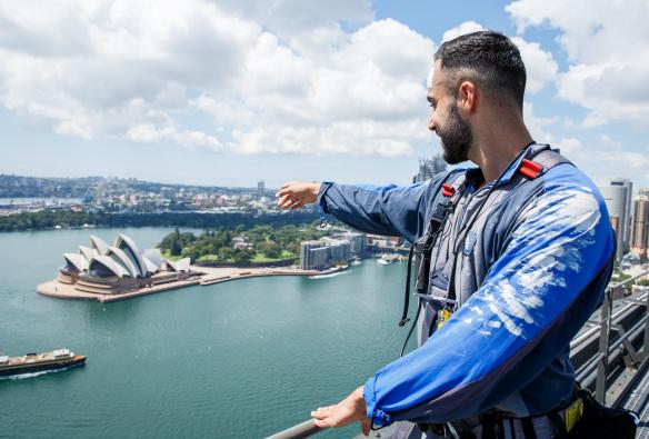 新南威尔士州，悉尼，The Burrawa Climb © BridgeClimb 版权所有