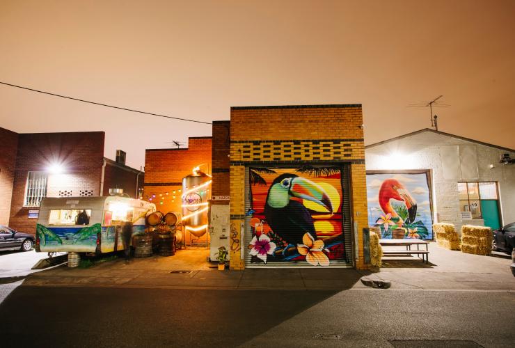 维多利亚州，墨尔本，Moon Dog 啤酒店 © Anthony Strong 版权所有