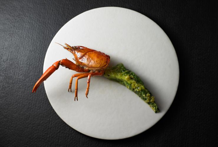 维多利亚州，墨尔本，阿提卡餐厅的海鲜菜肴 © Colin Page / 阿提卡餐厅版权所有