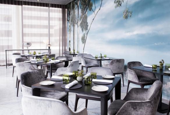 西澳大利亚州，珀斯，COMO 财富酒店，野花餐厅 © Wildflower, COMO The Treasury 版权所有