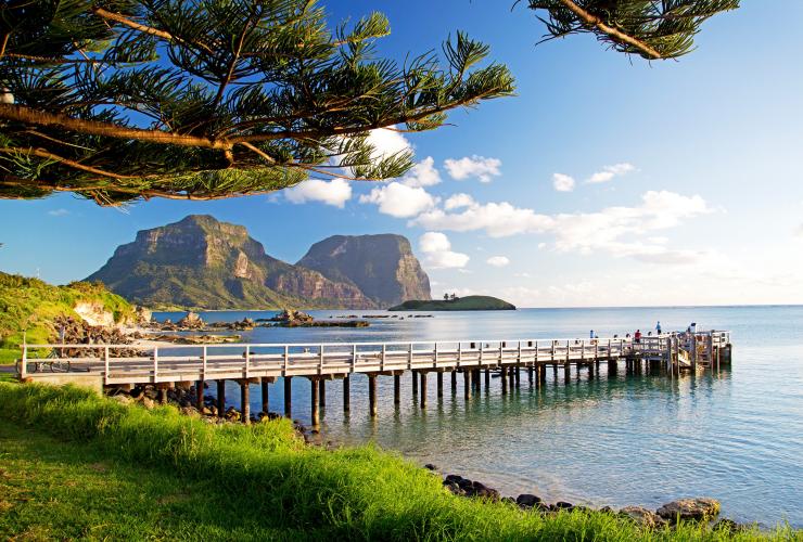 新南威尔士州，豪勋爵岛，卡佩拉旅舍栈桥 © 百利酒店版权所有